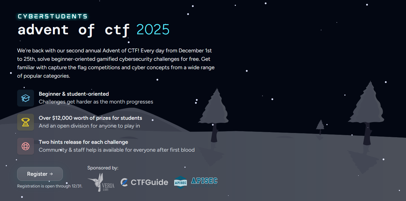 CYBERSTUDENTS Advent of CTF 2025